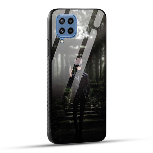 Samsung Galaxy M32 / Samsung Galaxy F22 Back Cover Gojo Printed Glass Case