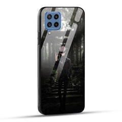 Samsung Galaxy M32 / Samsung Galaxy F22 Back Cover Gojo Printed Glass Case