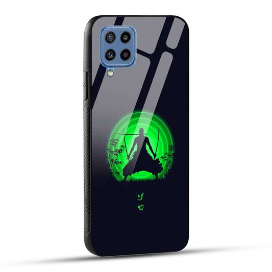 Samsung Galaxy M32 / Samsung Galaxy F22 Back Cover Zoro Printed Glass Case