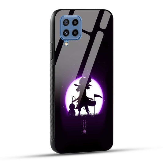 Samsung Galaxy M32 / Samsung Galaxy F22 Back Cover Madara Uchiha Printed Glass Case