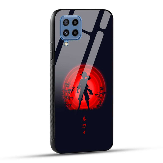 Samsung Galaxy M32 / Samsung Galaxy F22 Back Cover Luffy Printed Glass Case