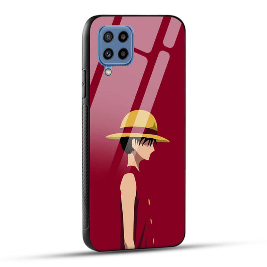Samsung Galaxy M32 / Samsung Galaxy F22 Back Cover Luffy Printed Glass Case