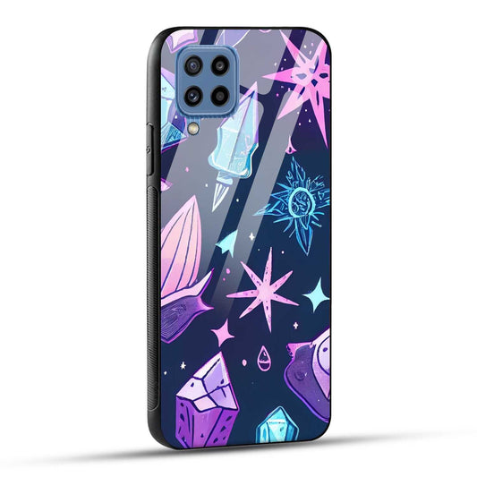 Samsung Galaxy M32 / Samsung Galaxy F22 Back Cover Stones Of Ancestors Printed Glass Case