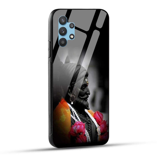 Samsung Galaxy A32 Back Cover Chatrapati Shivaji Maharaj Raje Printed Glass Case