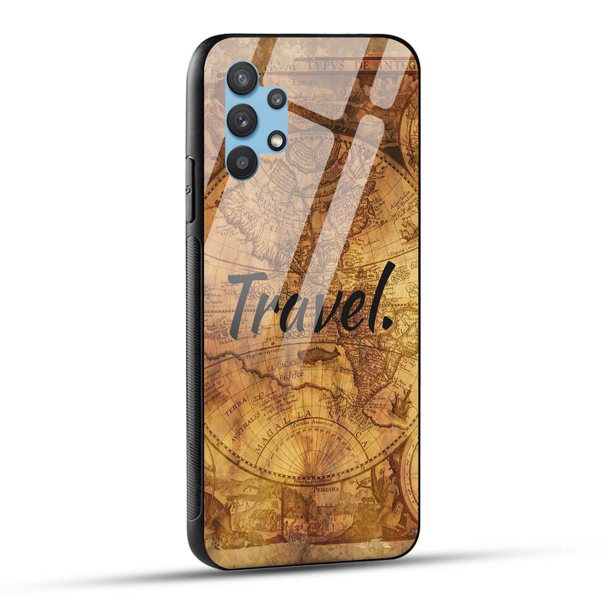 Samsung Galaxy M32 5G Back Cover Travel Printed Glass Case
