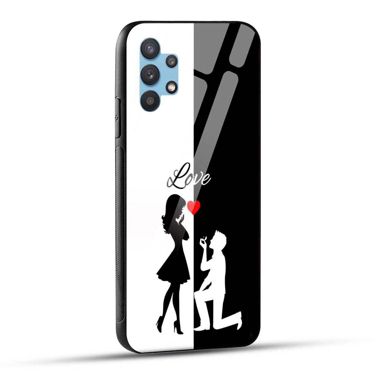 Samsung Galaxy M32 5G Back Cover Love Proposal Printed Glass Case