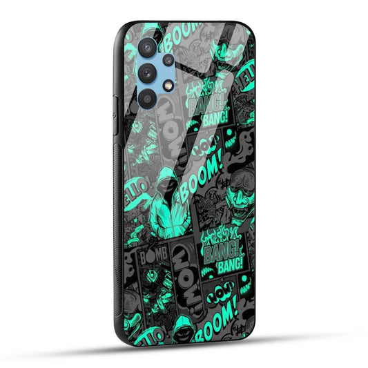 Samsung Galaxy M32 5G Back Cover Boom Printed Glass Case