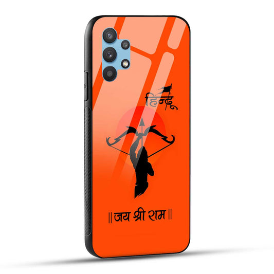 Samsung Galaxy M32 5G Back Cover Jai Shree Ram Printed Glass Case