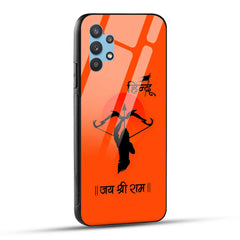 Samsung Galaxy A32 Back Cover Jai Shree Ram Printed Glass Case