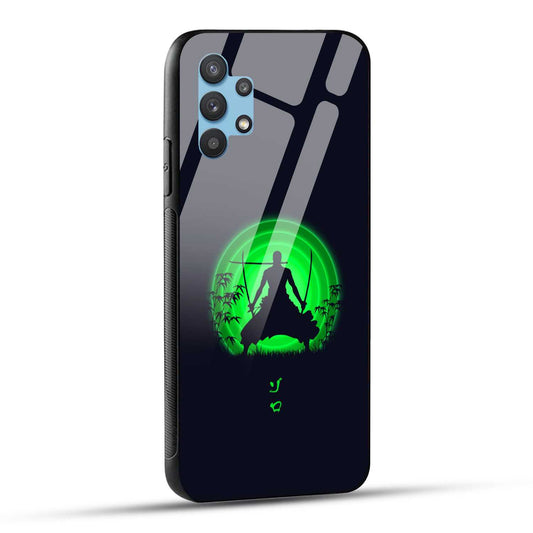 Samsung Galaxy A32 Back Cover Zoro Printed Glass Case
