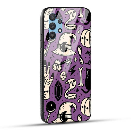 Samsung Galaxy A32 Back Cover Aethetic Texture Printed Glass Case