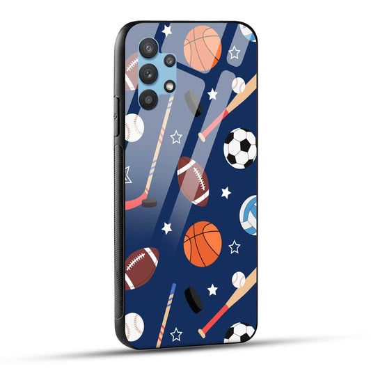 Samsung Galaxy A32 Back Cover Every Sports Matter Printed Glass Case