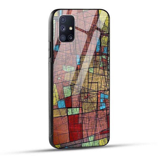 Samsung Galaxy M51 Back Cover Paint Art Glass Case