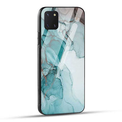 Samsung Galaxy Note 10 Lite Back Cover Blue Green Marble Glass Case