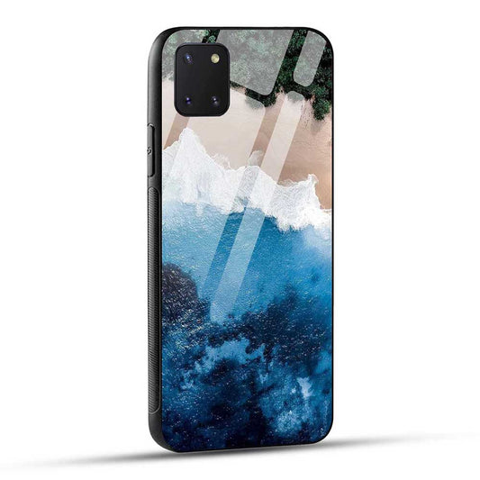 Samsung Galaxy Note 10 Lite Back Cover Beach Ocean Blue Glass Case
