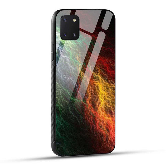 Samsung Galaxy Note 10 Lite Back Cover Rainbow Lightning Glass Case