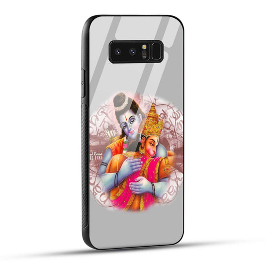 Samsung Galaxy Note 8 Back Cover Hanuman and Ram Printed Glass Case