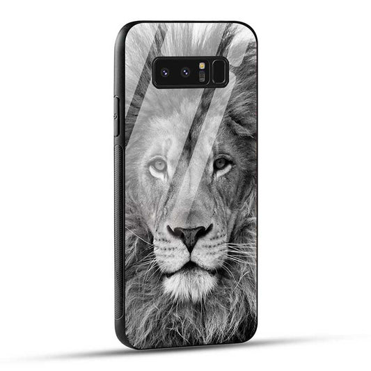 Samsung Galaxy Note 8 Back Cover Lion Glass Case