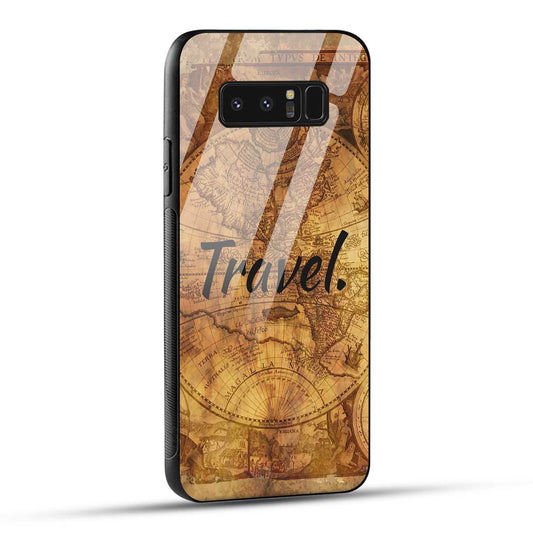Samsung Galaxy Note 8 Back Cover Travel Printed Glass Case
