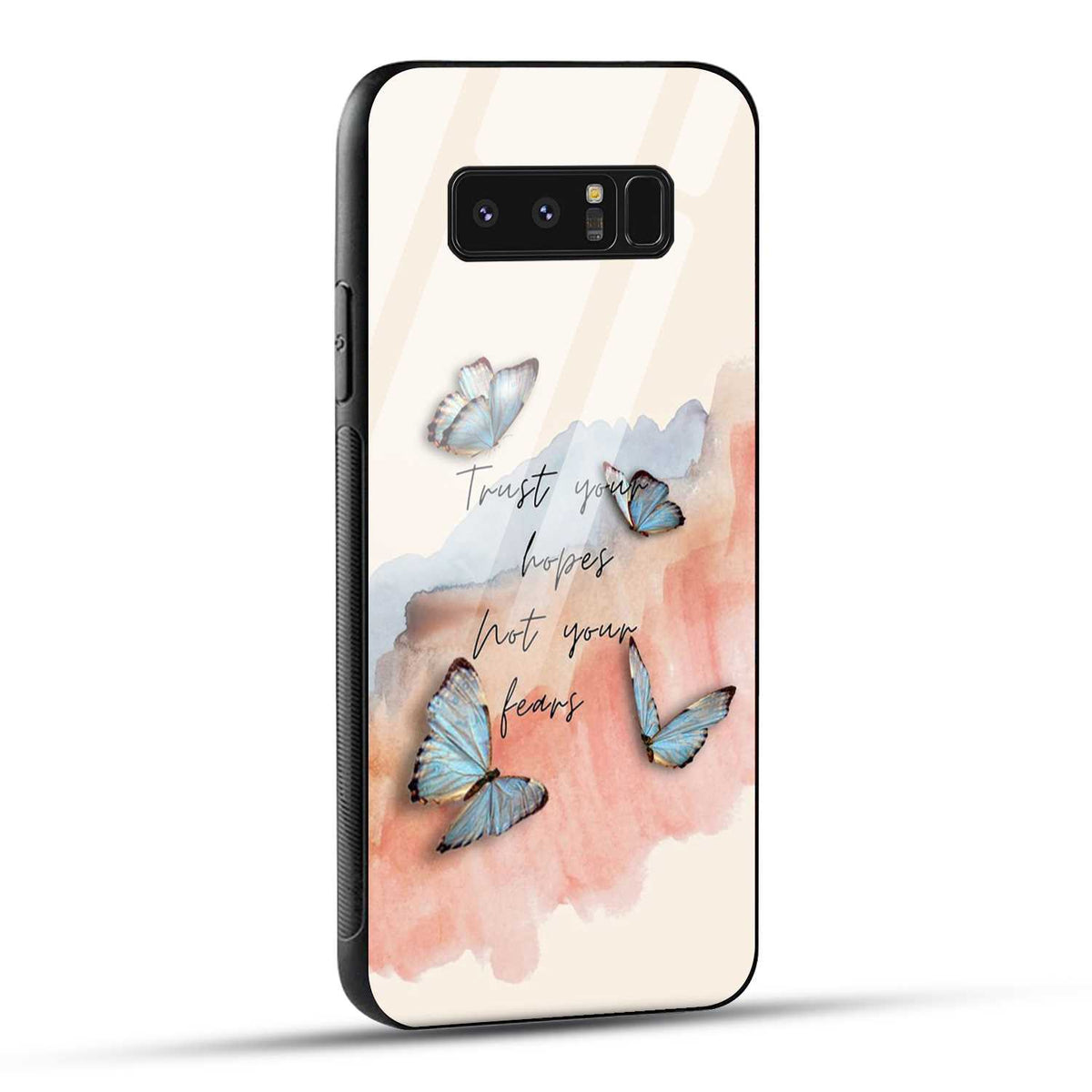 Samsung Galaxy Note 8 Back Cover Trust Your Hopes Printed Glass Case