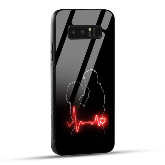 Samsung Galaxy Note 8 Back Cover Couple Love Printed Glass Case