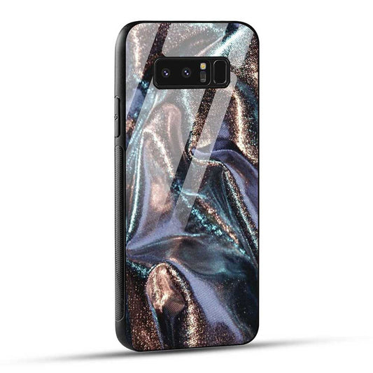 Samsung Galaxy Note 8 Back Cover Metalic Texture Glass Case