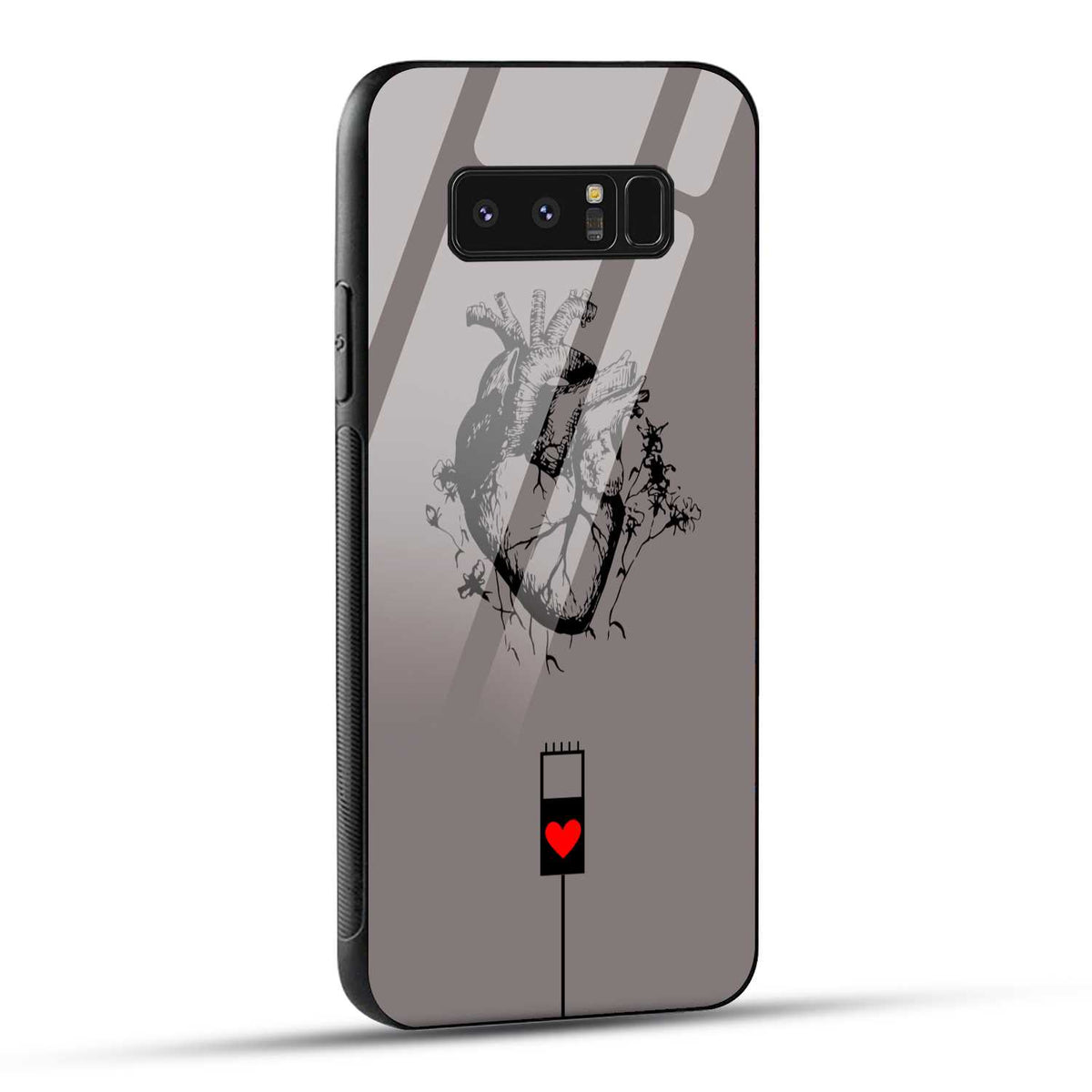 Samsung Galaxy Note 8 Back Cover Colorful Watercolor Painting Printed Glass Case