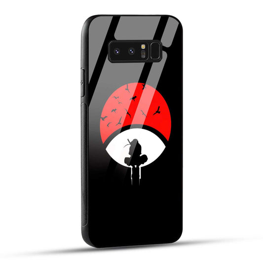 Samsung Galaxy Note 8 Back Cover Itachi Uchiha Printed Glass Case
