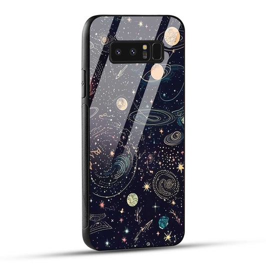 Samsung Galaxy Note 8 Back Cover Beauty Of Multiverse Art Printed Glass Case