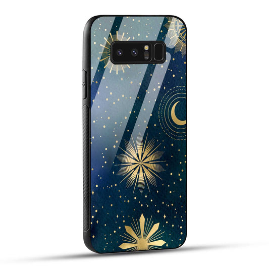 Samsung Galaxy Note 8 Back Cover Art Of Moon Printed Glass Case