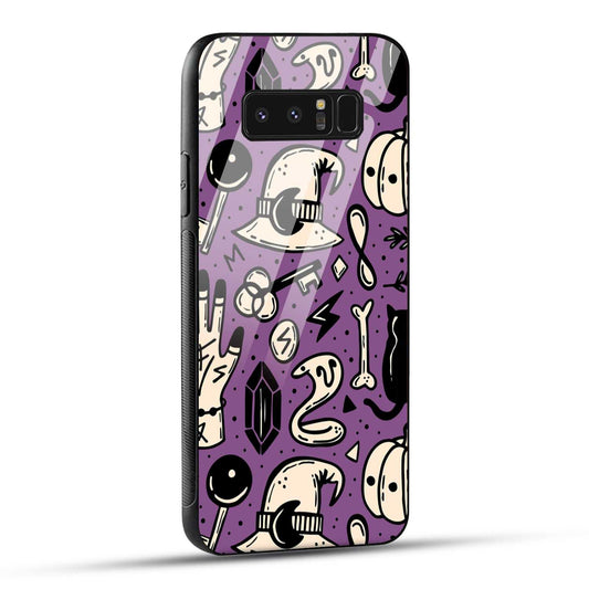 Samsung Galaxy Note 8 Back Cover Aethetic Texture Printed Glass Case