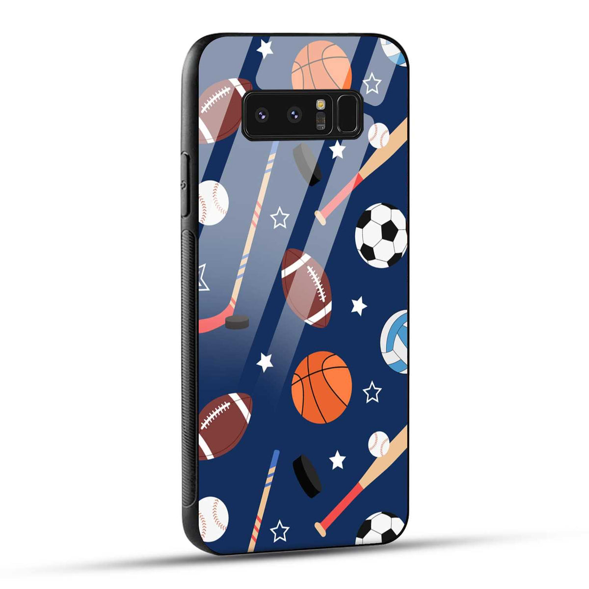 Samsung Galaxy Note 8 Back Cover Every Sports Matter Printed Glass Case