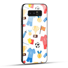 Samsung Galaxy Note 8 Back Cover Love For Football Printed Glass Case