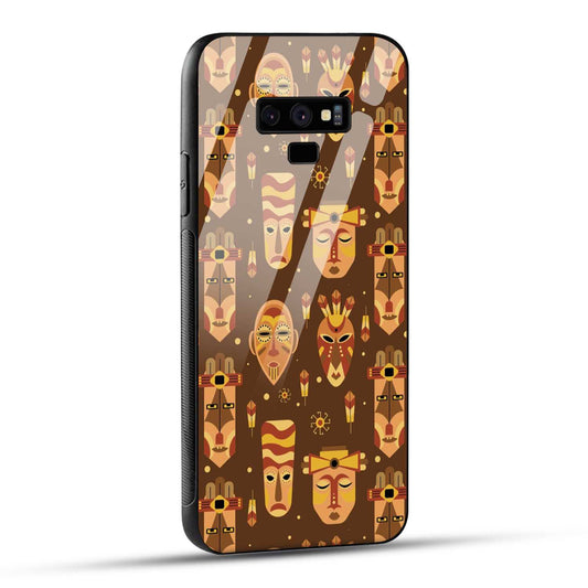 Samsung Galaxy Note 9 Back Cover Tribal African Mask Printed Glass Case