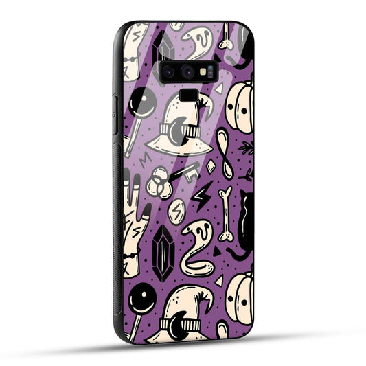 Samsung Galaxy Note 9 Back Cover Aethetic Texture Printed Glass Case
