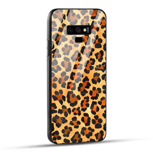 Samsung Galaxy Note 9 Back Cover Leopard Pattern Printed Glass Case