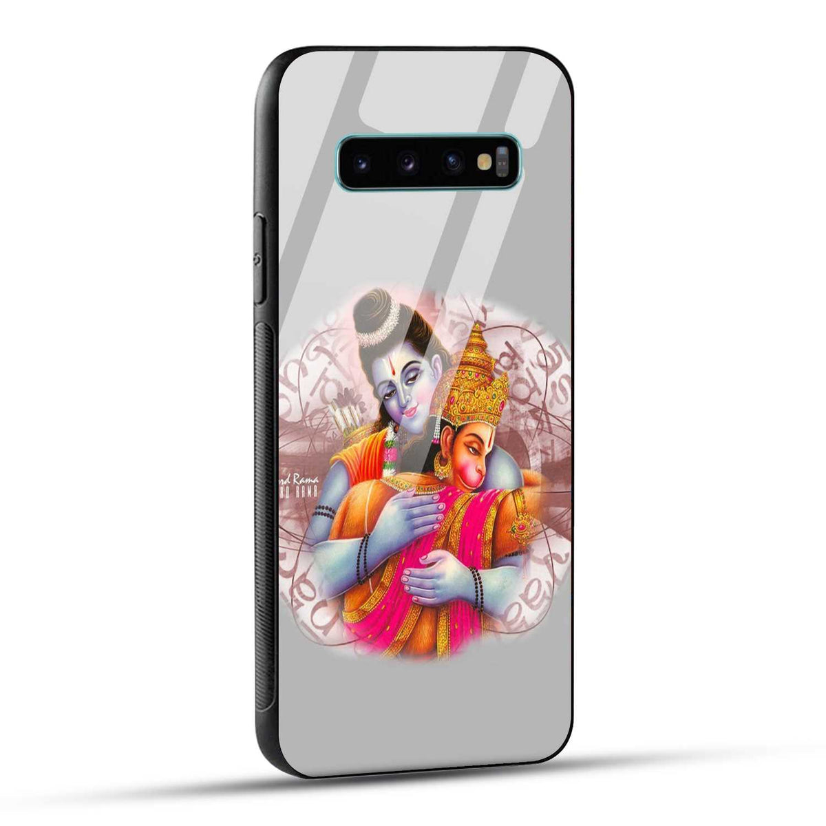 Samsung Galaxy S10 Plus Back Cover Hanuman and Ram Printed Glass Case