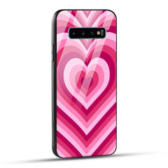Samsung Galaxy S10 Plus Back Cover Love Hearts Printed Glass Case