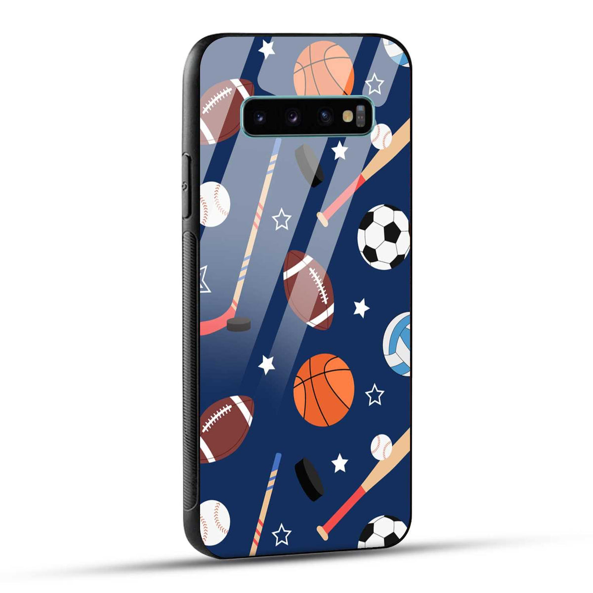 Samsung Galaxy S10 Plus Back Cover Every Sports Matter Printed Glass Case