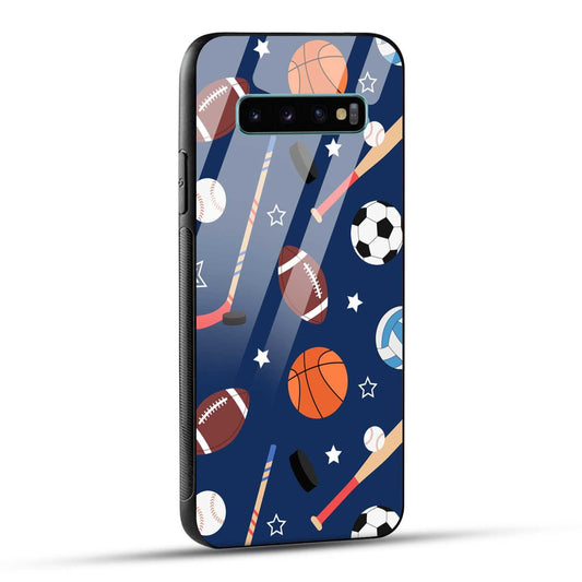 Samsung Galaxy S10 Plus Back Cover Every Sports Matter Printed Glass Case