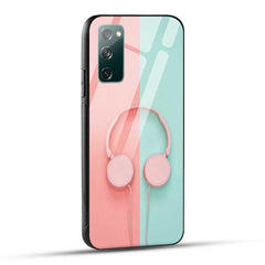 Samsung Galaxy S20 FE / S20 FE 5G Back Cover Music Headphone Glass Case