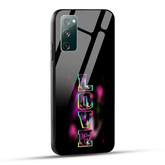 Samsung Galaxy S20 FE / S20 FE 5G Back Cover Love Colourfull Design Glass Case