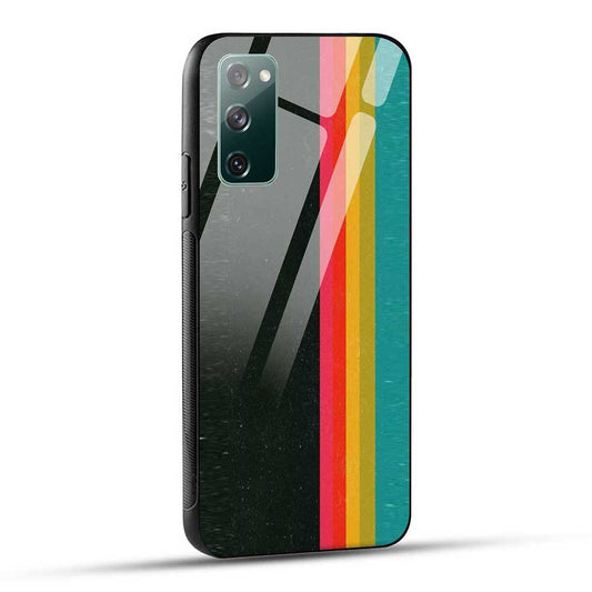 Samsung Galaxy S20 FE / S20 FE 5G Back Cover Stripes Colors Glass Case