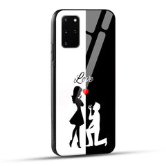 Samsung Galaxy S20 Plus Back Cover Love Proposal Printed Glass Case