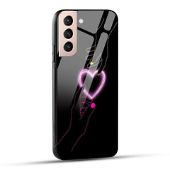 Samsung Galaxy S21 5G Back Cover Love Forever Heart Printed Glass Case