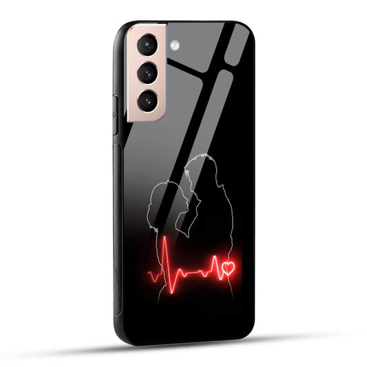 Samsung Galaxy S21 5G Back Cover Couple Love Printed Glass Case