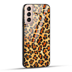 Samsung Galaxy S21 5G Back Cover Leopard Pattern Printed Glass Case