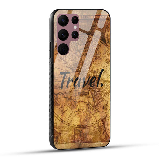 Samsung Galaxy S22 Ultra 5G Back Cover Travel Printed Glass Case