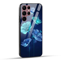Samsung Galaxy S22 Ultra 5G Back Cover Beautiful Floral Art Glass Case