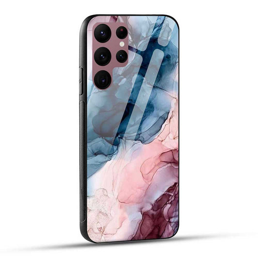 Samsung Galaxy S22 Ultra 5G Back Cover Marble Color Glass Case